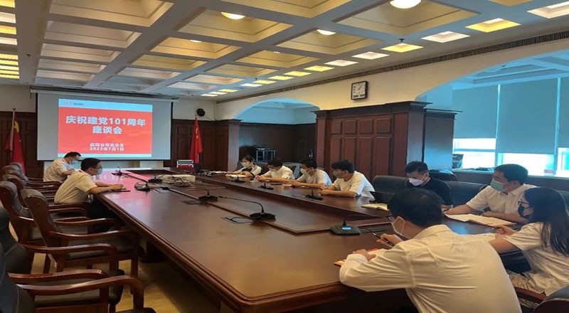 盛同公司党总支召开庆祝中国共产党成立101周年座谈会