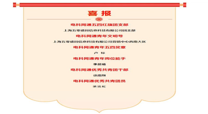 喜报|盛同公司荣获多项子集团五四表彰